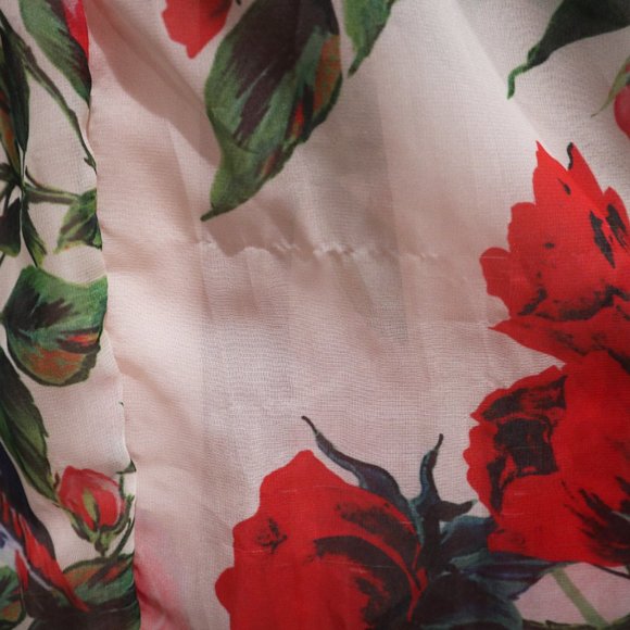 HJW Mid Length Floral‎ Sheer Dress Size M - Picture 5 of 6